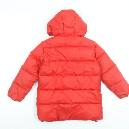 Richmond Sport Boys Red Hooded Puffer Jacket 4 Years Winter Coat