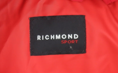 Richmond Sport Boys Red Hooded Puffer Jacket 4 Years Winter Coat