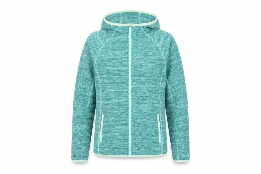 Mountain Warehouse Women’s Blue Hooded Fleece Jacket Size 8