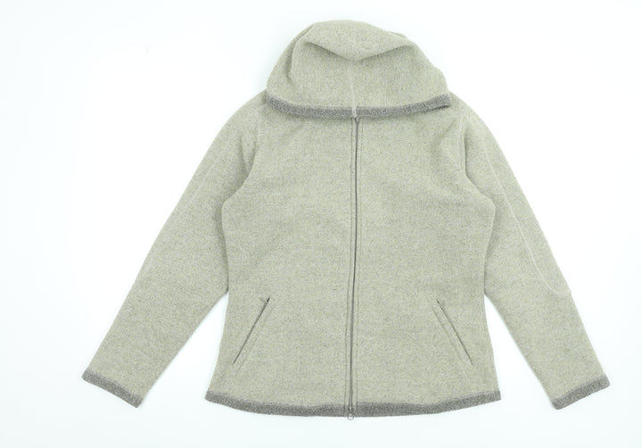 Peter Storm Women's Grey Hooded Fleece Jacket Size 12