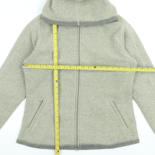 Peter Storm Women's Grey Hooded Fleece Jacket Size 12