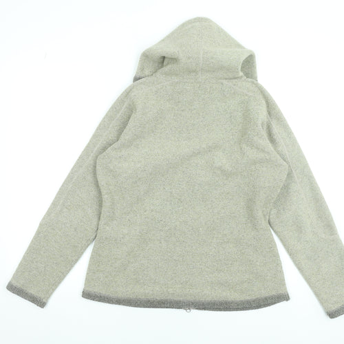 Peter Storm Women's Grey Hooded Fleece Jacket Size 12
