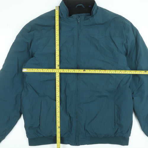 Premier Man Men's Green XL Bomber Jacket Full Zip Lined Polyester