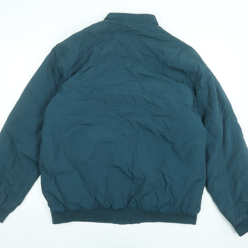 Premier Man Men's Green XL Bomber Jacket Full Zip Lined Polyester