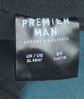 Premier Man Men's Green XL Bomber Jacket Full Zip Lined Polyester