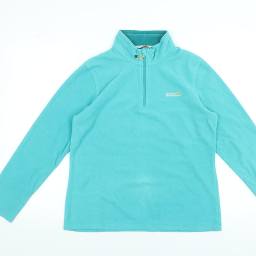 Regatta Great Outdoors Women’s Blue Fleece 1/4 Zip Sweatshirt UK 12