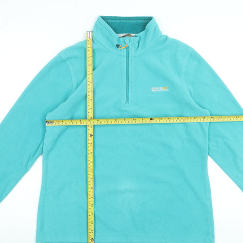Regatta Great Outdoors Women’s Blue Fleece 1/4 Zip Sweatshirt UK 12