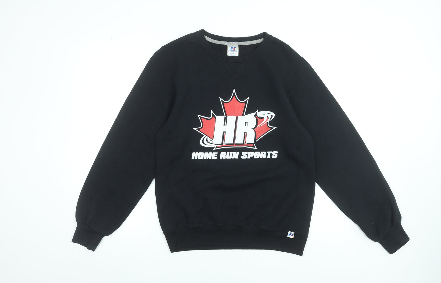 Russell Athletic Men's Black Crew Neck Pullover Sweatshirt Size S