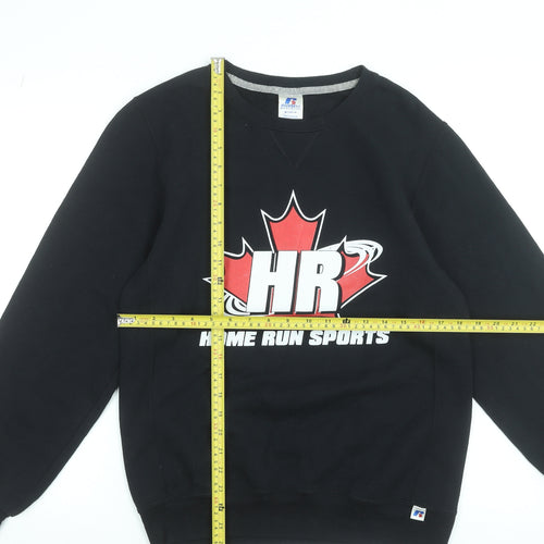 Russell Athletic Men's Black Crew Neck Pullover Sweatshirt Size S