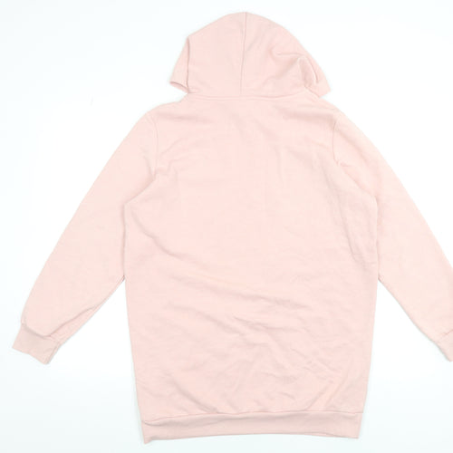 Disney at George Women Pink Hooded T-Shirt Dress Medium
