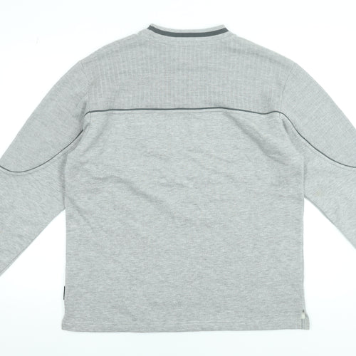 BE ICE BE Paris Mens Grey Medium Pullover Sweatshirt Long Sleeve