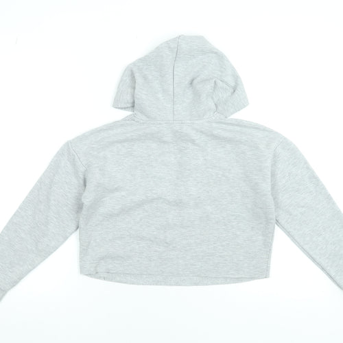New Look Girls Grey Hoodie 10-11 Years Pullover Long Sleeve Casual