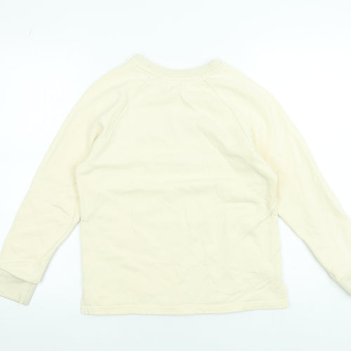 Petit Moi Womens Beige French Toast Graphic Sweatshirt XS