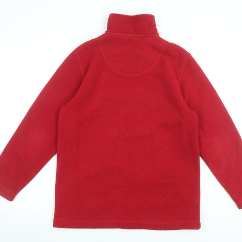 NX Sport Men's Red Fleece 1/4 Zip Pullover Sweatshirt Size S