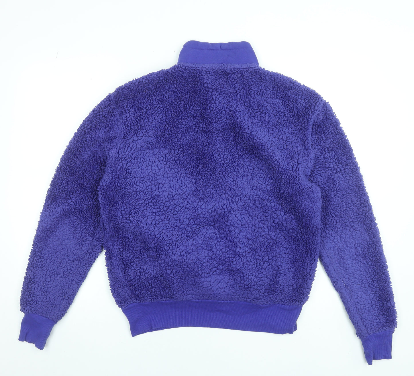 Marks and Spencer Women Purple 1/2 Zip Fleece Sweatshirt Size 14