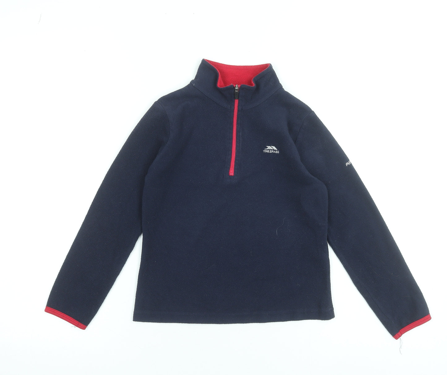 Trespass Boys Blue Fleece 1/4 Zip Pullover Sweatshirt 5-6 Years