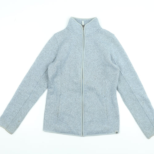 Peter Storm Womens Grey Fleece Full Zip Jacket Size 8