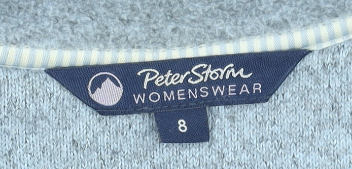 Peter Storm Womens Grey Fleece Full Zip Jacket Size 8