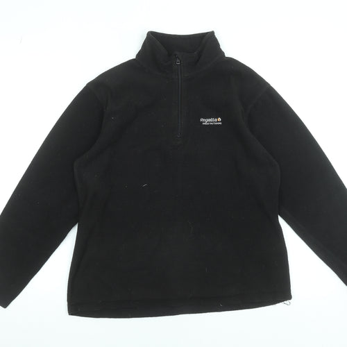 Regatta Women’s Black Fleece Half Zip Pullover UK 12
