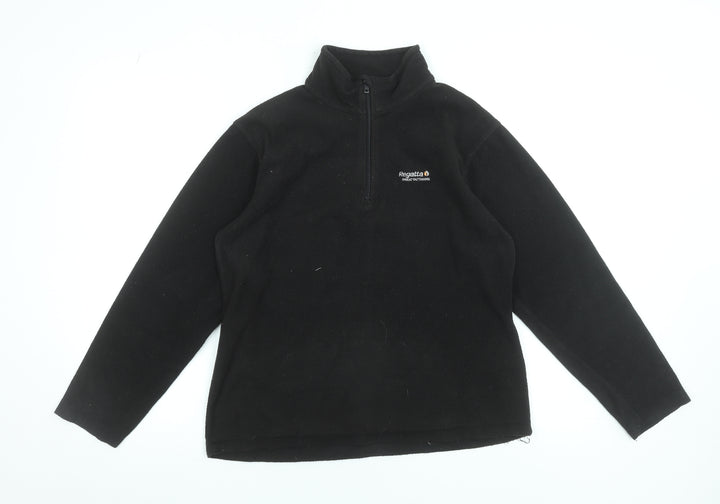 Regatta Women’s Black Fleece Half Zip Pullover UK 12