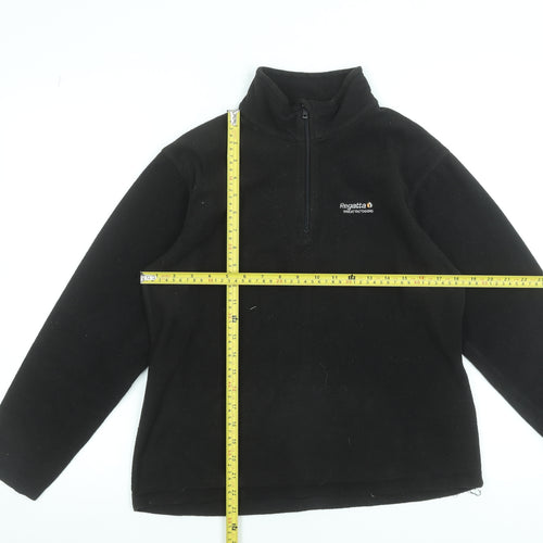 Regatta Women’s Black Fleece Half Zip Pullover UK 12