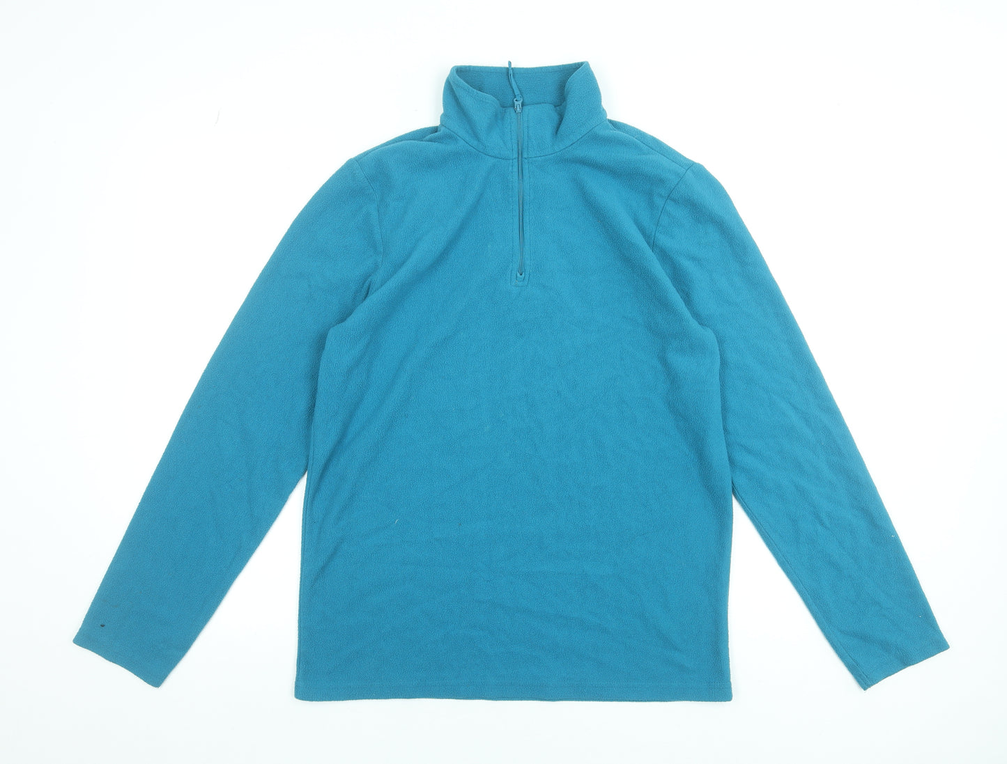 Mountain Warehouse Women Blue Fleece 1/2 Zip Pullover Sweatshirt Size S