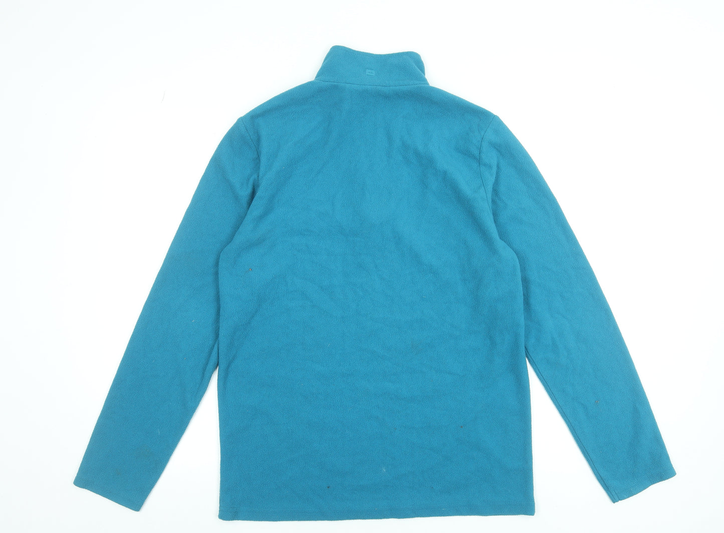 Mountain Warehouse Women Blue Fleece 1/2 Zip Pullover Sweatshirt Size S