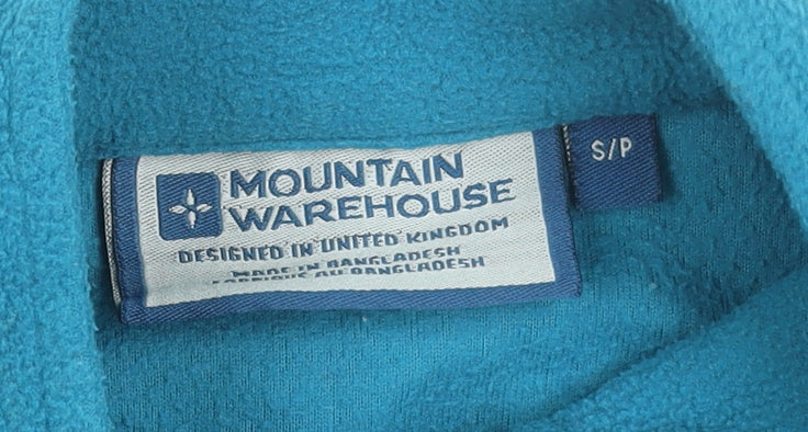 Mountain Warehouse Women Blue Fleece 1/2 Zip Pullover Sweatshirt Size S