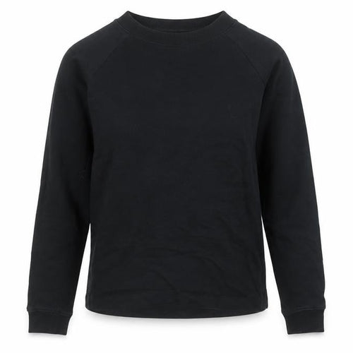 AllSaints Women's Black XS Tie Front Cotton Sweatshirt