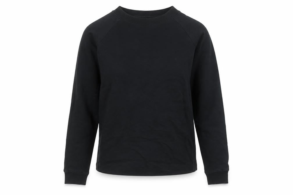 AllSaints Women's Black XS Tie Front Cotton Sweatshirt