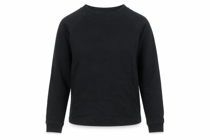 AllSaints Women's Black XS Tie Front Cotton Sweatshirt