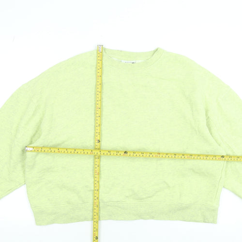 Topshop Womens Green Small Pullover Sweatshirt Jumper Casual