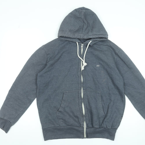 French Connection Men's Grey Full Zip Hoodie Size M