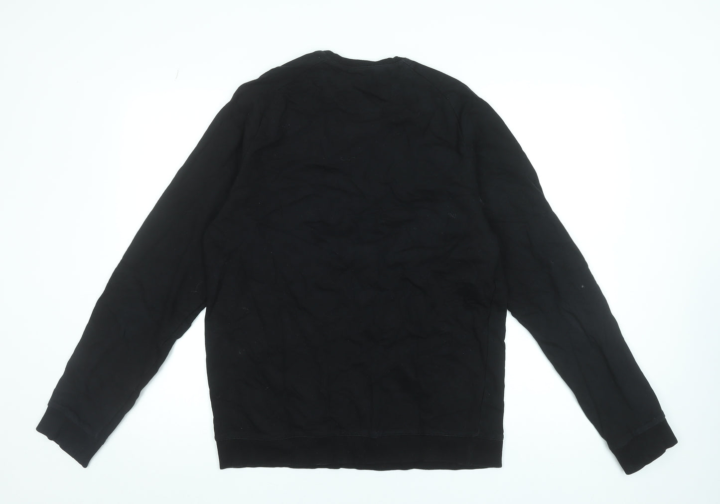 Celebon Men's Black XL Crew Neck Graphic Sweatshirt