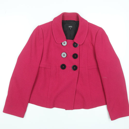 Marks and Spencer Women’s Pink Petite Double Breasted Short Jacket UK 14
