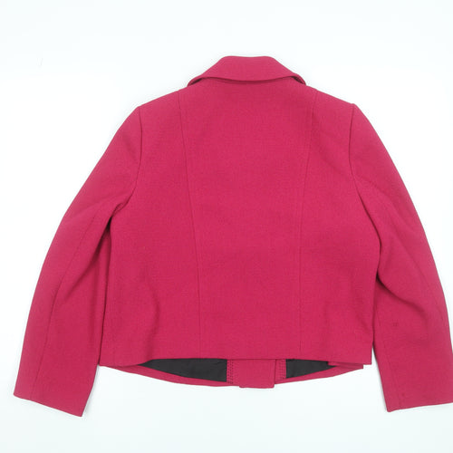 Marks and Spencer Women’s Pink Petite Double Breasted Short Jacket UK 14