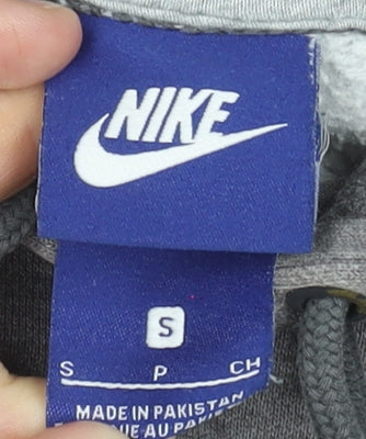 Nike Women’s Grey Pullover Hoodie Small Cotton Blend