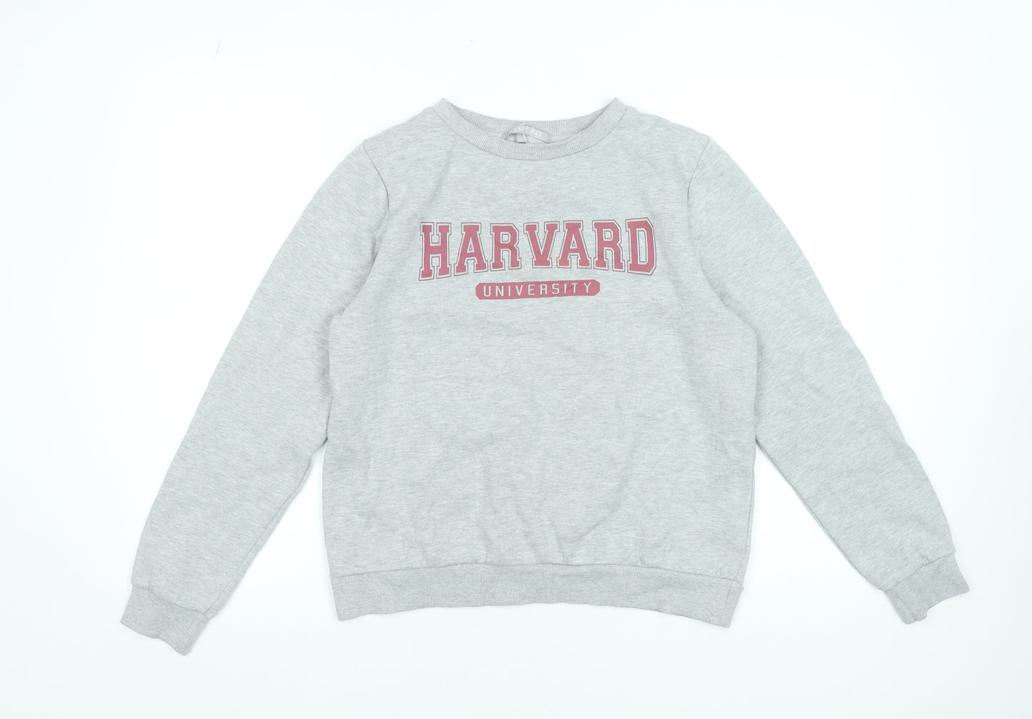Pebble Bay Women Grey Harvard University Pullover Sweatshirt Size 12