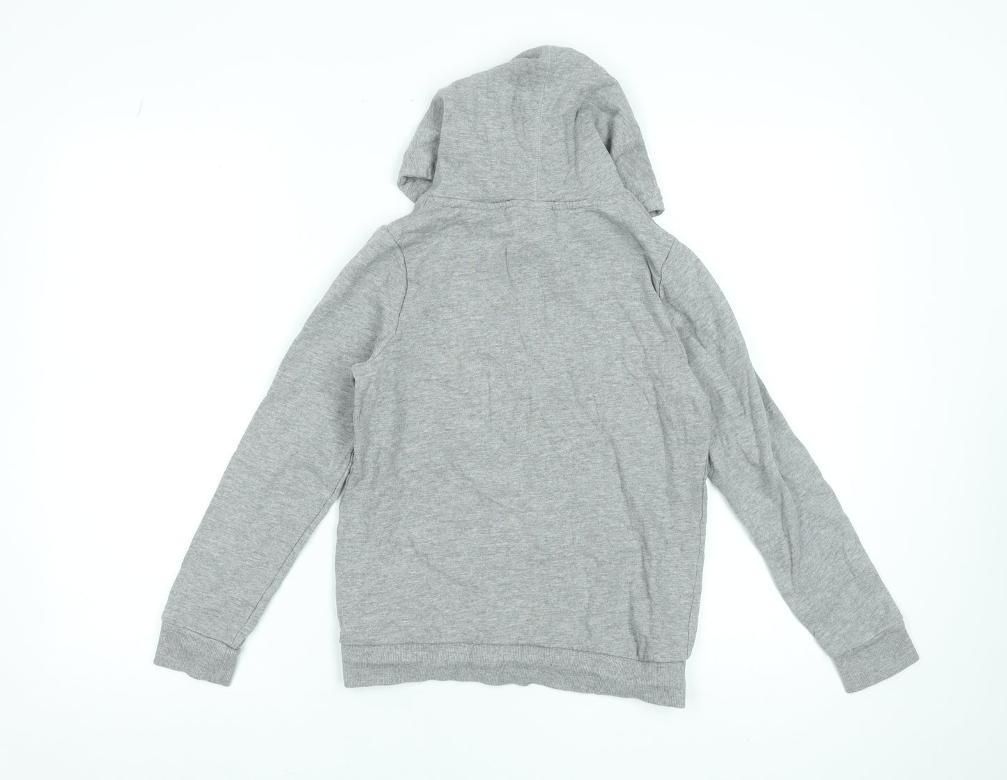 Name It Boys Grey Brooklyn Graphic Pullover Hoodie 9-10 Years Cotton Blend