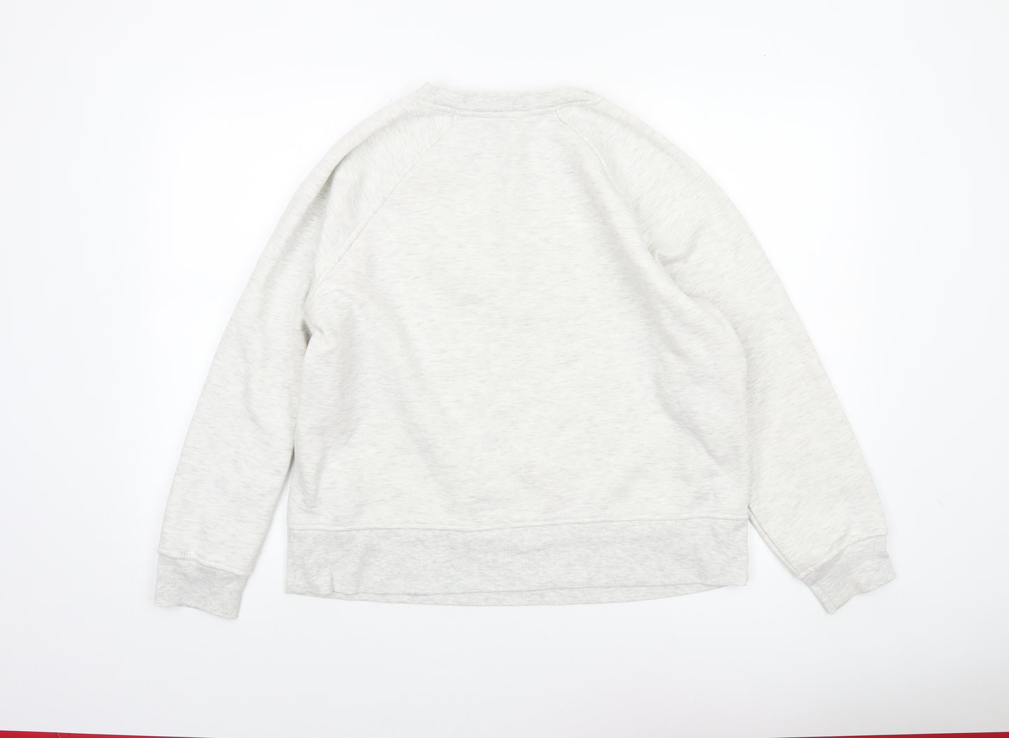 Marks and Spencer Women Grey Marl Size 16 Crew Neck Pullover Sweatshirt