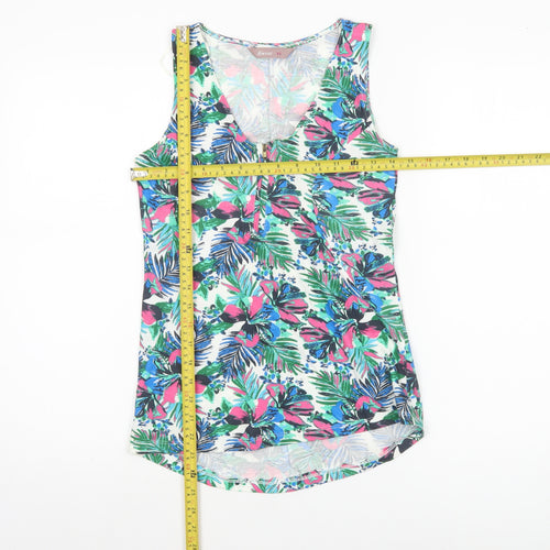 Awear Womens XS Multicoloured Floral Cotton Sleeveless Tank Top