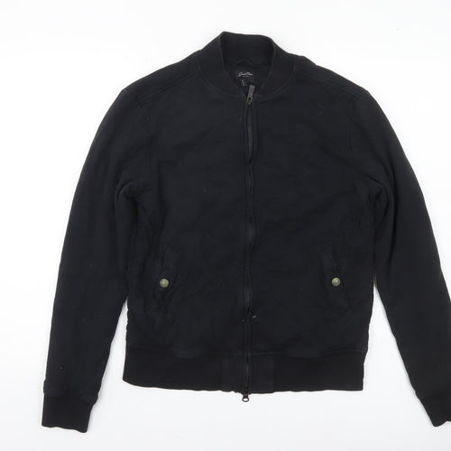 Good Man Brand Men's Black Cotton Bomber Jacket Size S