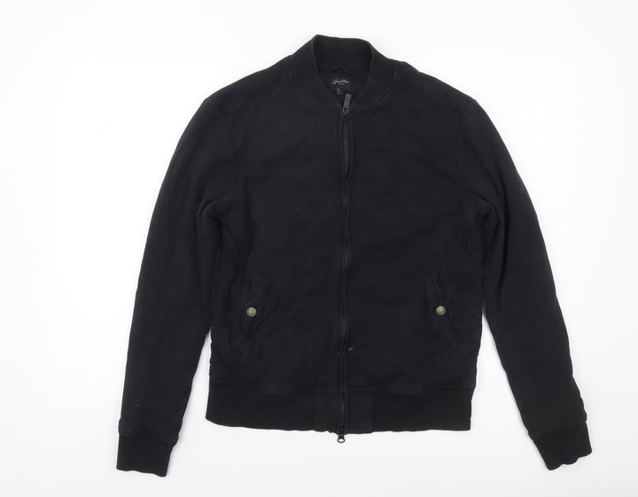 Good Man Brand Men's Black Cotton Bomber Jacket Size S