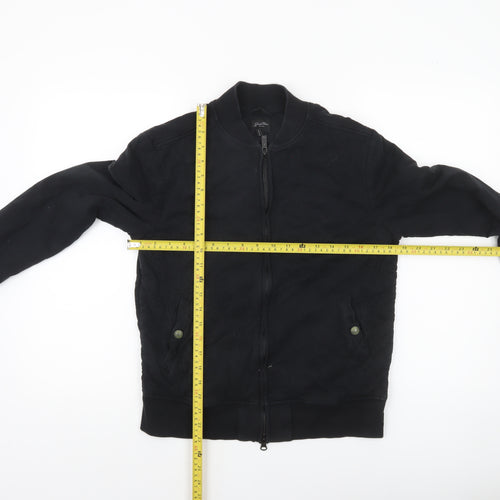 Good Man Brand Men's Black Cotton Bomber Jacket Size S