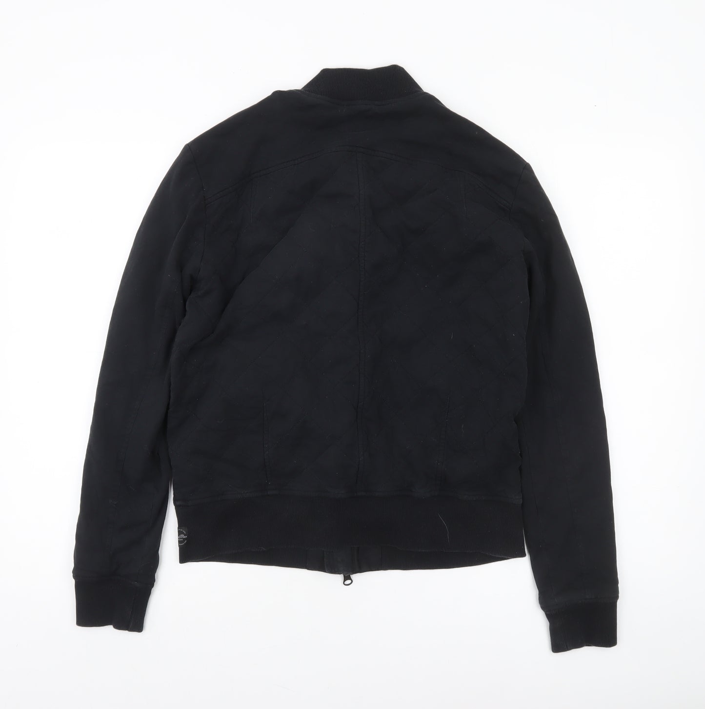 Good Man Brand Men's Black Cotton Bomber Jacket Size S