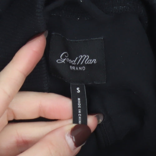 Good Man Brand Men's Black Cotton Bomber Jacket Size S