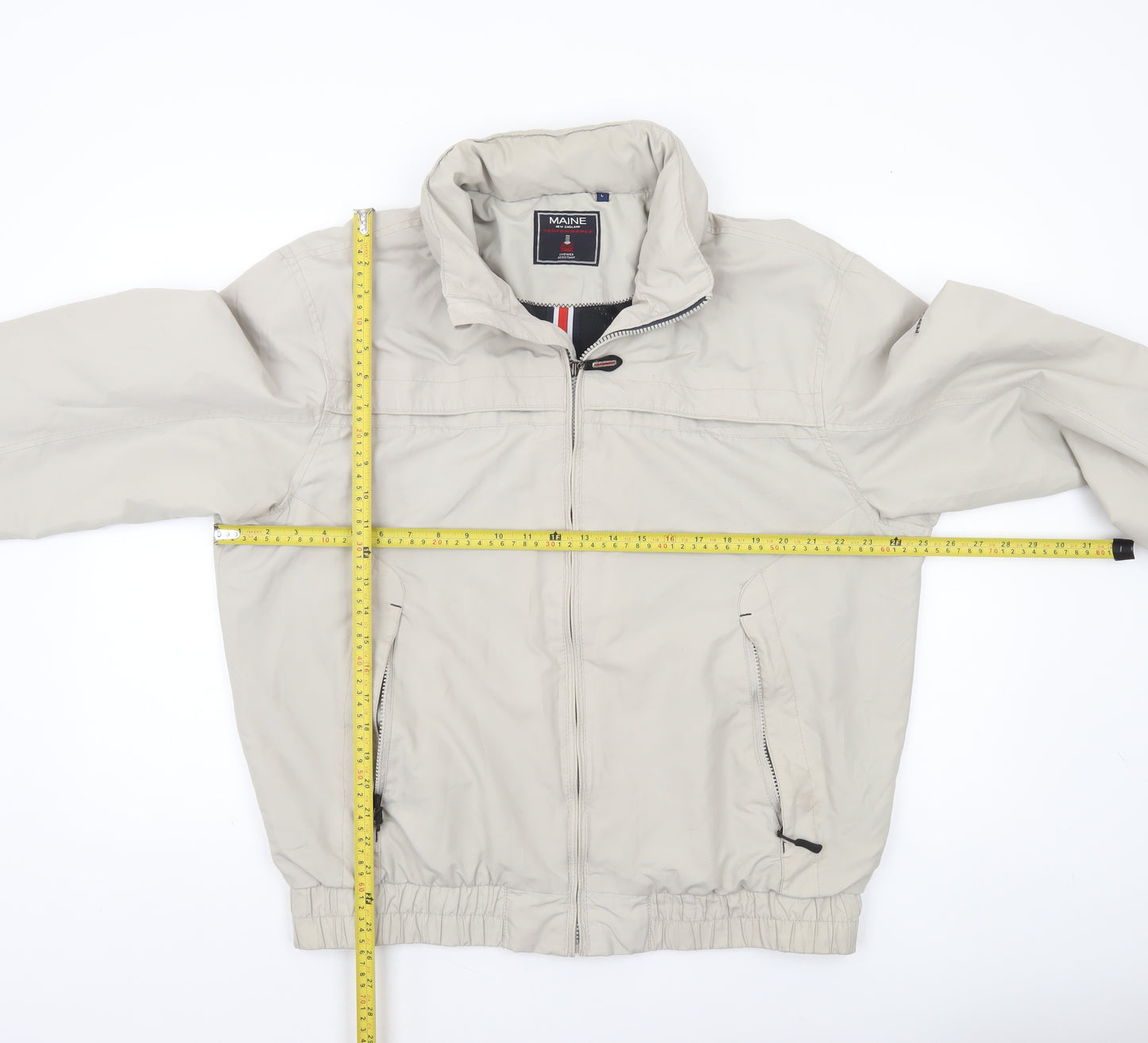 Maine New England Men’s Beige L Shower Resistant Jacket