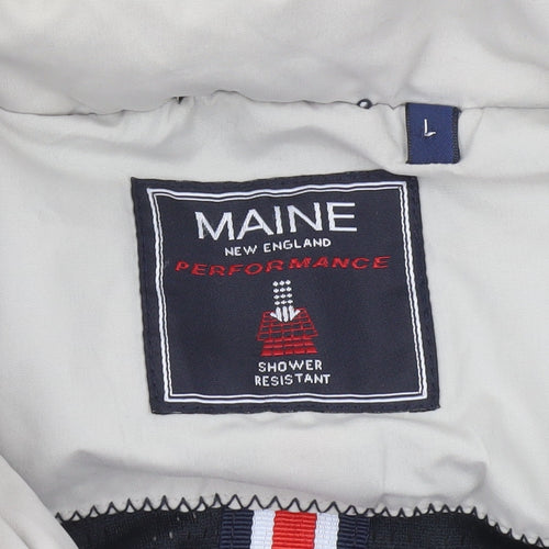 Maine New England Men’s Beige L Shower Resistant Jacket