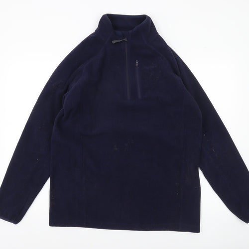 Peter Storm Men's Blue Fleece 1/4 Zip Pullover Sweatshirt M