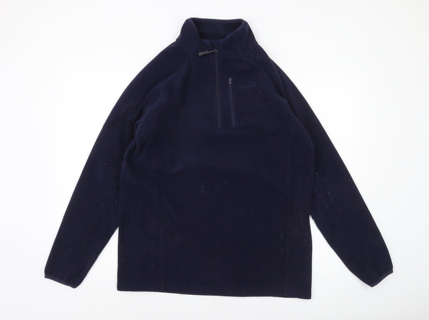 Peter Storm Men's Blue Fleece 1/4 Zip Pullover Sweatshirt M